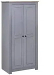 vidaXL Kleiderschrank Grau 80x50x171,5 cm Kiefernholz Panama