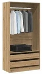 vidaXL Kleiderschrank Artisan-Eiche 100x50x200 cm Holzwerkstoff