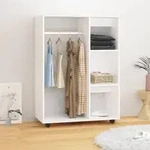 vidaXL Kleiderschrank Wei&szlig; 80x40x110 cm Holzwerkstoff