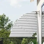 vidaXL Balkon Sichtschutz Anthrazit und Wei&szlig; 140 x 140 cm Polyester