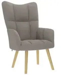 vidaXL Relaxsessel Taupe Stoff