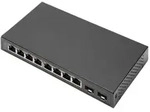 DIGITUS DN-80067 - Switch - unmanaged - 8 x 10/100/1000 + 2 x SFP (mini-GBIC)