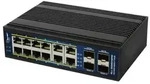 ALLNET ALL-SGI8016PM - Switch - L3 - managed - 12 x 10/100/1000 (PoE+) - + 4 x G