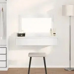 vidaXL Schminktisch Wandmontage Wei&szlig; 100x40x70 cm
