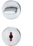 FSB OT-Schl&uuml;sselrosette 12 1735, rund, WC Schauscheibe/Schlitzkopf ER matt