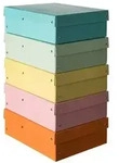 Falken 5x PURE Box Pastell A4, F&uuml;llh&ouml;he 100 mm, Farben pastell sort.,...