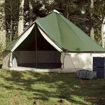 vidaXL Tipi-Familienzelt 6 Personen Gr&uuml;n Wasserdicht