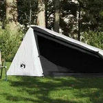 vidaXL Tunnel-Campingzelt 1 Person Wei&szlig; Verdunkelt Wasserdicht