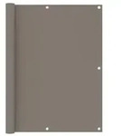 vidaXL Balkon-Sichtschutz Taupe 120x400 cm Oxford-Gewebe