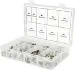 KS TOOLS Sortiment stufenlose 1-Ohr-Schlauchschellen &Oslash; 5,8 - 21 mm 170tlg. -