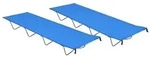 vidaXL Campingbetten 2 Stk. 180x60x19 cm Oxford-Gewebe und Stahl Blau