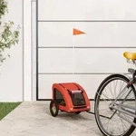 vidaXL Fahrradanh&auml;nger f&uuml;r Hunde Orange Oxford-Gewebe und Eisen