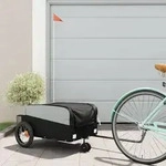 vidaXL Fahrradanh&auml;nger Schwarz 30 kg Eisen