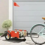 vidaXL Fahrradanh&auml;nger Orange Oxford-Gewebe und Eisen