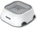 lionto Wassernapf 1 Liter Anti-Schlabber 2-in-1 Napf mit schwimmender Scheibe,