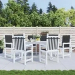 vidaXL Gartenstuhlauflagen f&uuml;r Niedriglehner 6 Stk. Schwarz 100x50x3cm