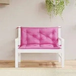 vidaXL Gartenbank-Auflagen 2 Stk. Rosa 100x50x7 cm Stoff
