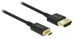 DeLOCK Slim High Quality - HDMI mit Ethernetkabel - mikro HDMI (M)