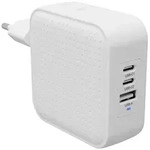 HYPER HyperJuice&reg; 70W USB-C Reiseladeadapter 70W 1x USB-A, 2x USB-C&reg; Wei&szlig; GaN, mit