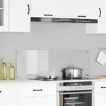 vidaXL K&uuml;chenr&uuml;ckwand Transparent 120x40x0,6 cm Hartglas