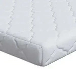 vidaXL Matratze Wei&szlig; 180 x 200 cm Jacquard-Stoff