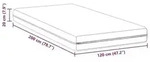 vidaXL Matratze Wei&szlig; 120 x 200 cm Taschenfeder