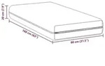 vidaXL Matratze Wei&szlig; 80 x 160 cm Taschenfeder