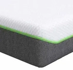 vidaXL Matratze Wei&szlig; und Grau 80 x 160 cm Jacquard-Stoff