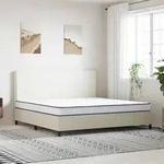 vidaXL Memory-Schaum-Matratze 200x200x17 cm Wei&szlig;