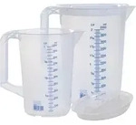 H&Uuml;NERSDORFF 936790 Messkannen-Set 1x 1000, 1x 2000 ml Polypropylen transparent
