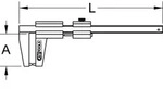 KS Tools 300.0536 Bremsscheiben-Messschieber, 0-90mm
