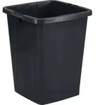 DURABLE Abfallbeh&auml;lter DURABIN ECO 90, quadratisch, schwarz