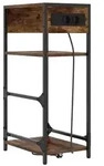 vidaXL Nachttisch Ger&auml;ucherte Eiche 40 x 27 x 76 cm Holzwerkstoff