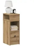 vidaXL Nachttische 2 Stk. mit Schublade Artisan-Eiche 25x31x66 cm