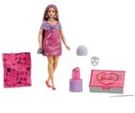 Mattel JFY67 - Barbie Party Unboxed Glam Party Series - Pink Curvy Doll