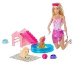 Mattel JBF35 - Barbie Puppy Pool Party - Aloha Blonde