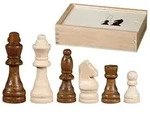 2018 - Schachfiguren Otto I, K&ouml;nigsh&ouml;he 89 mm, in Holzbox, F&uuml;r 2 Spieler