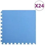 vidaXL Bodenmatten 24 Stk. 8,64 m2 EVA-Schaumstoff Blau
