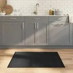 vidaXL Teppich Rechteckig Schwarz 80x100 cm Bambus