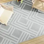 vidaXL Outdoor-Teppich ARAKIL Grau 190x290 cm PP