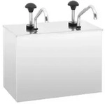 vidaXL Saucen-Spender Edelstahl 2 x 3,5 L