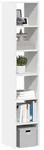 vidaXL B&uuml;cherregale 2 Stk. Stapelbar Wei&szlig; 30x30x80 cm Holzwerkstoff