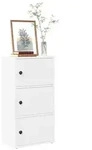 vidaXL B&uuml;cherregal Wei&szlig; 40x24x77 cm Holzwerkstoff