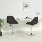 vidaXL Esszimmerst&uuml;hle 2 Stk. Schwarz Kunstleder