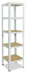 shelfplaza HOME 200x60x60 cm Schwerlastregal in wei&szlig; mit 5 B&ouml;den und 175 kg
