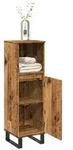 vidaXL Badschrank Altholz-Optik 30x30x100 cm Holzwerkstoff