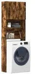 vidaXL Waschmaschinenschrank R&auml;uchereiche 64x24x190 cm Holzwerkstoff