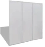 vidaXL Duschwand 117x120 cm 3-teilig Faltbar