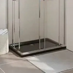 vidaXL Duschtasse ABS Rechteckig Schwarz 70x100 cm
