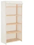 vidaXL Kleiderschrank Wei&szlig; 79 x 40 x 170 cm Stoff